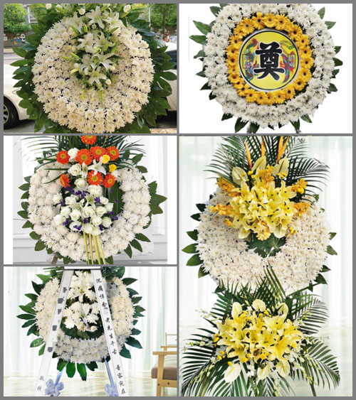山东枣庄山亭区北庄镇东庄村花圈速递